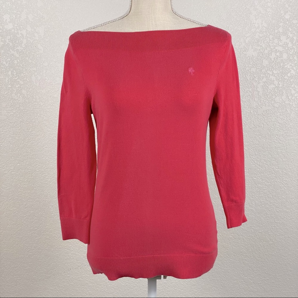 Lilly Pulitzer Pink Boatneck Sweater